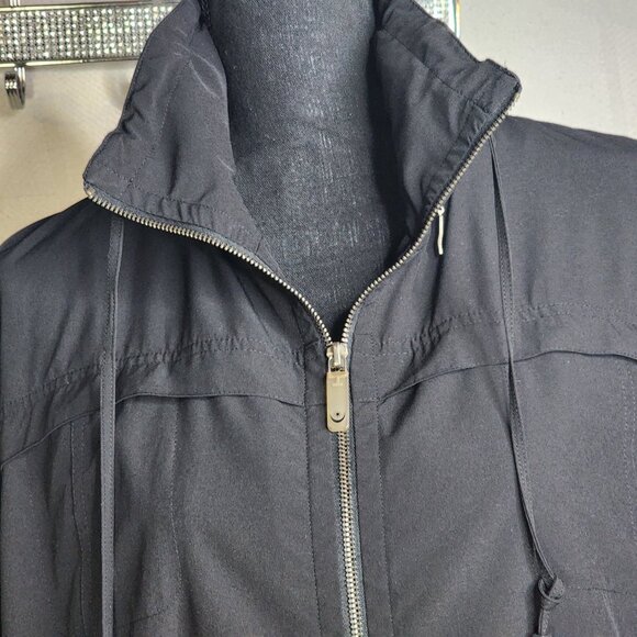 Zenergy Chicos Black Poly Span Elastic Cuff Hidden Hood Jacket Chico Sz 3 US XL - Picture 5 of 16